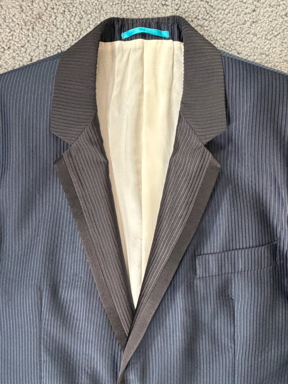 MARK & LONA FER Collection Strip Search Warrant Jacket - UK 46R-Navy/Black NWOT - Picture 5 of 14